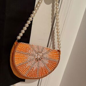 Orange Sequin Purse